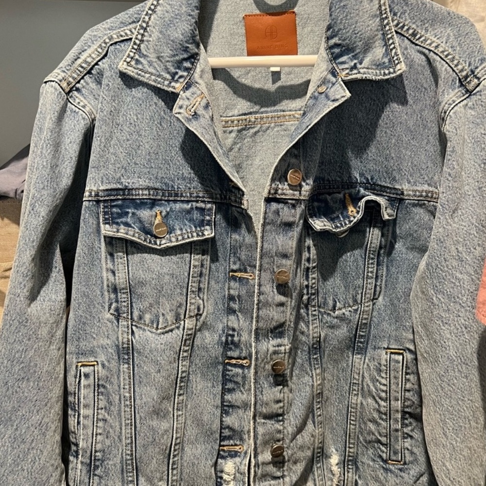 Anime bing denim jacket